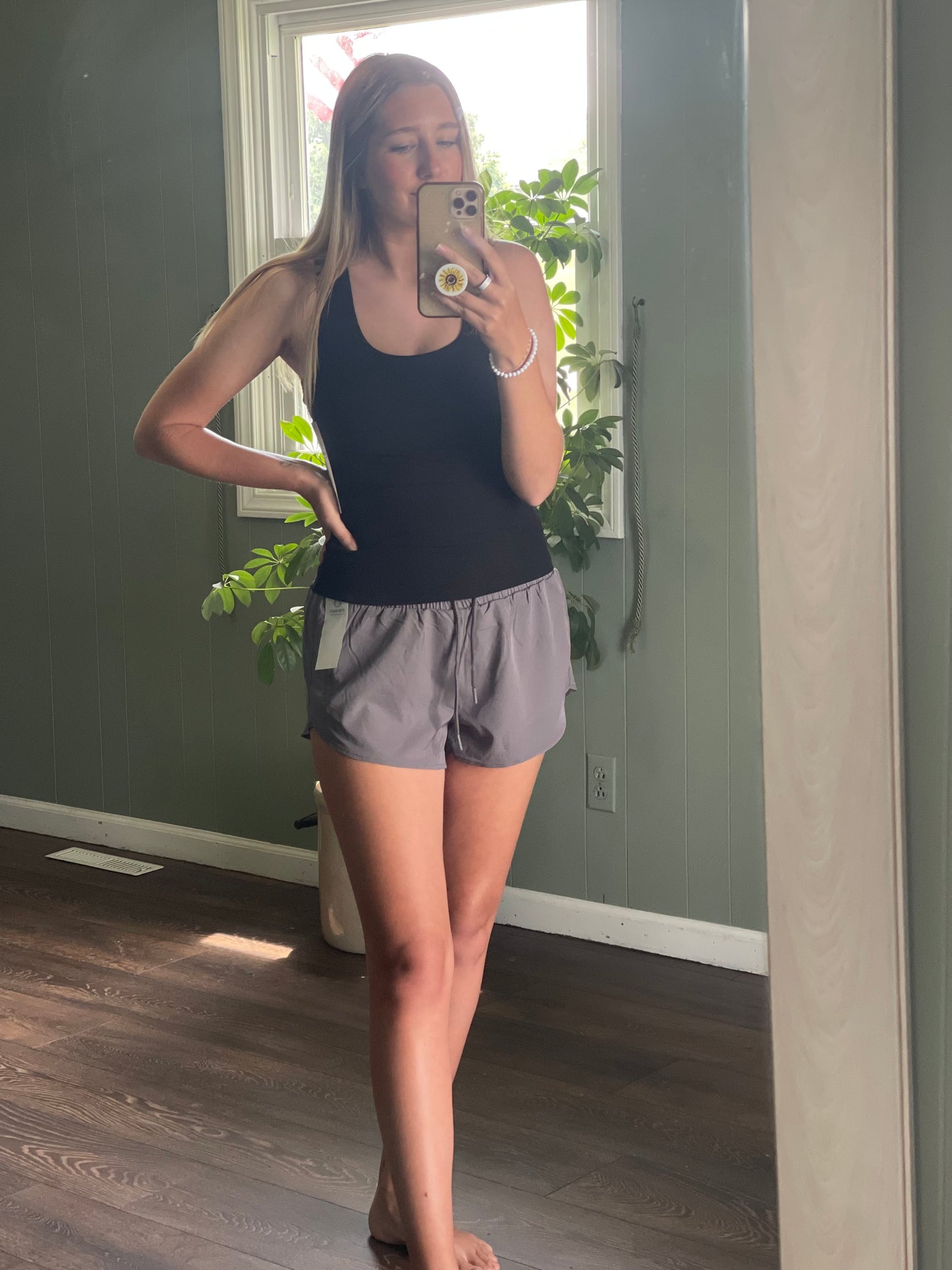 MONO B Slim Fit Scoop Neck Tank