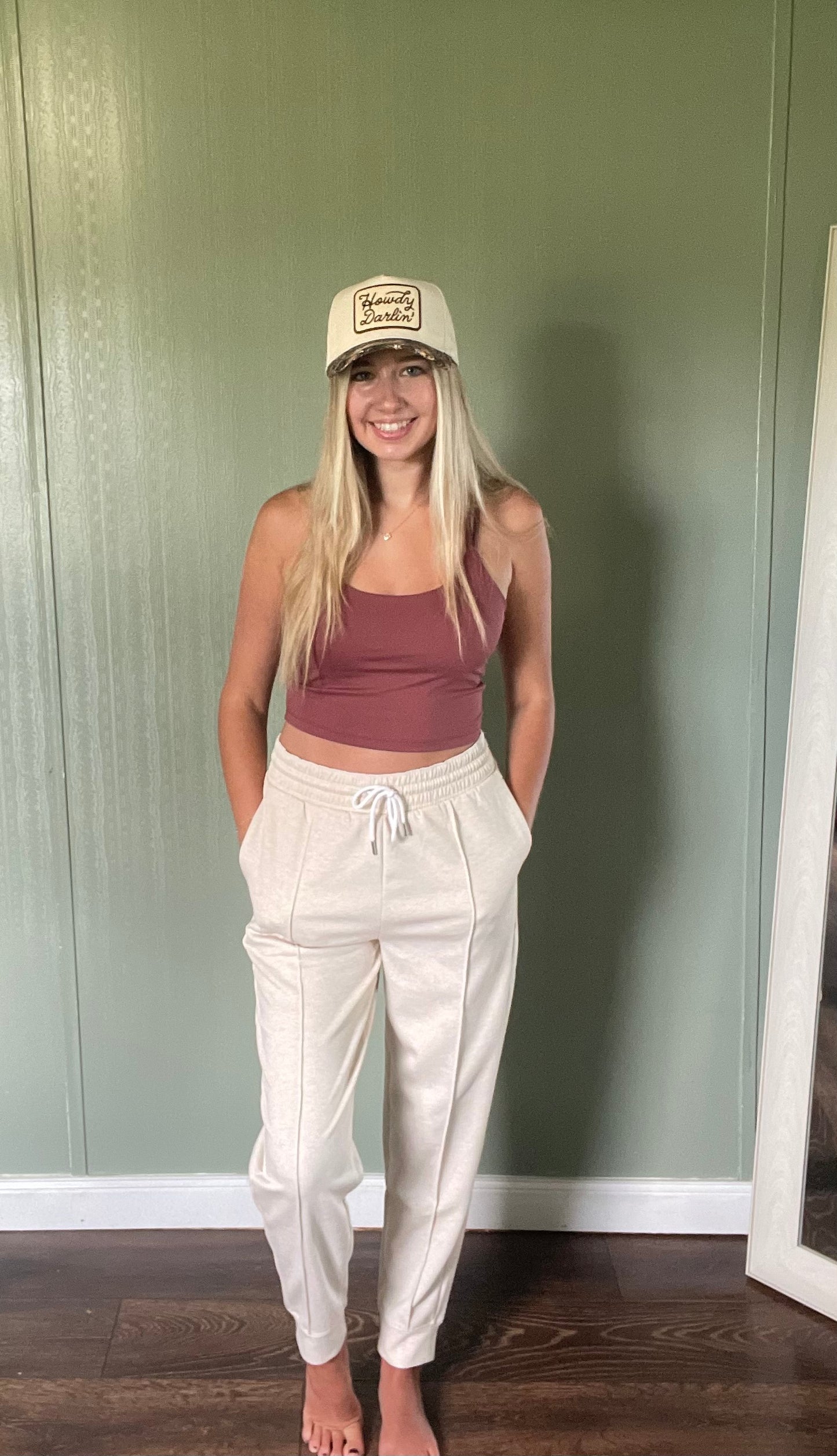 Zenana Drawstring Scuba Sweatpants with Pockets