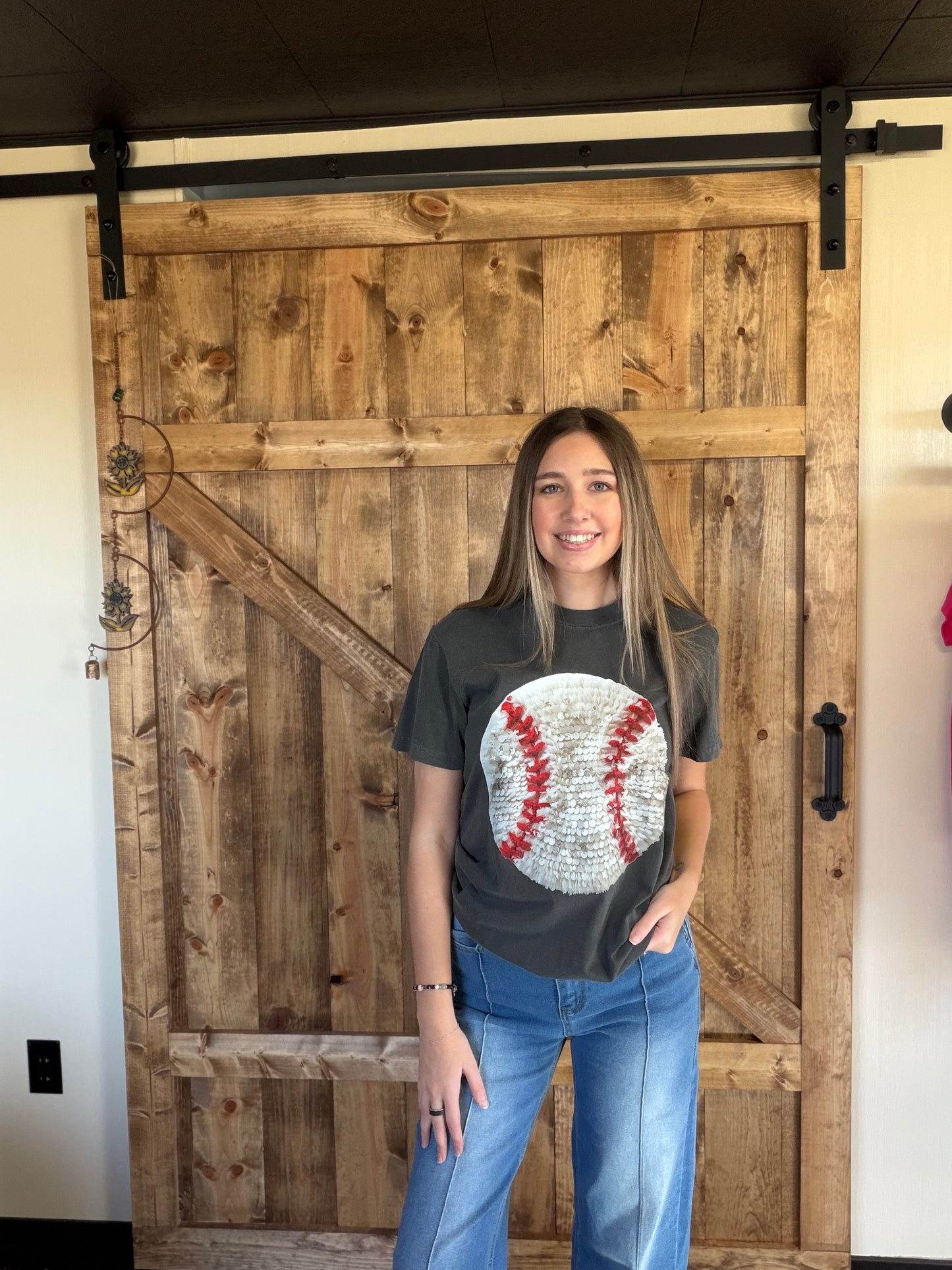 Faux Yarn Baseball Tee