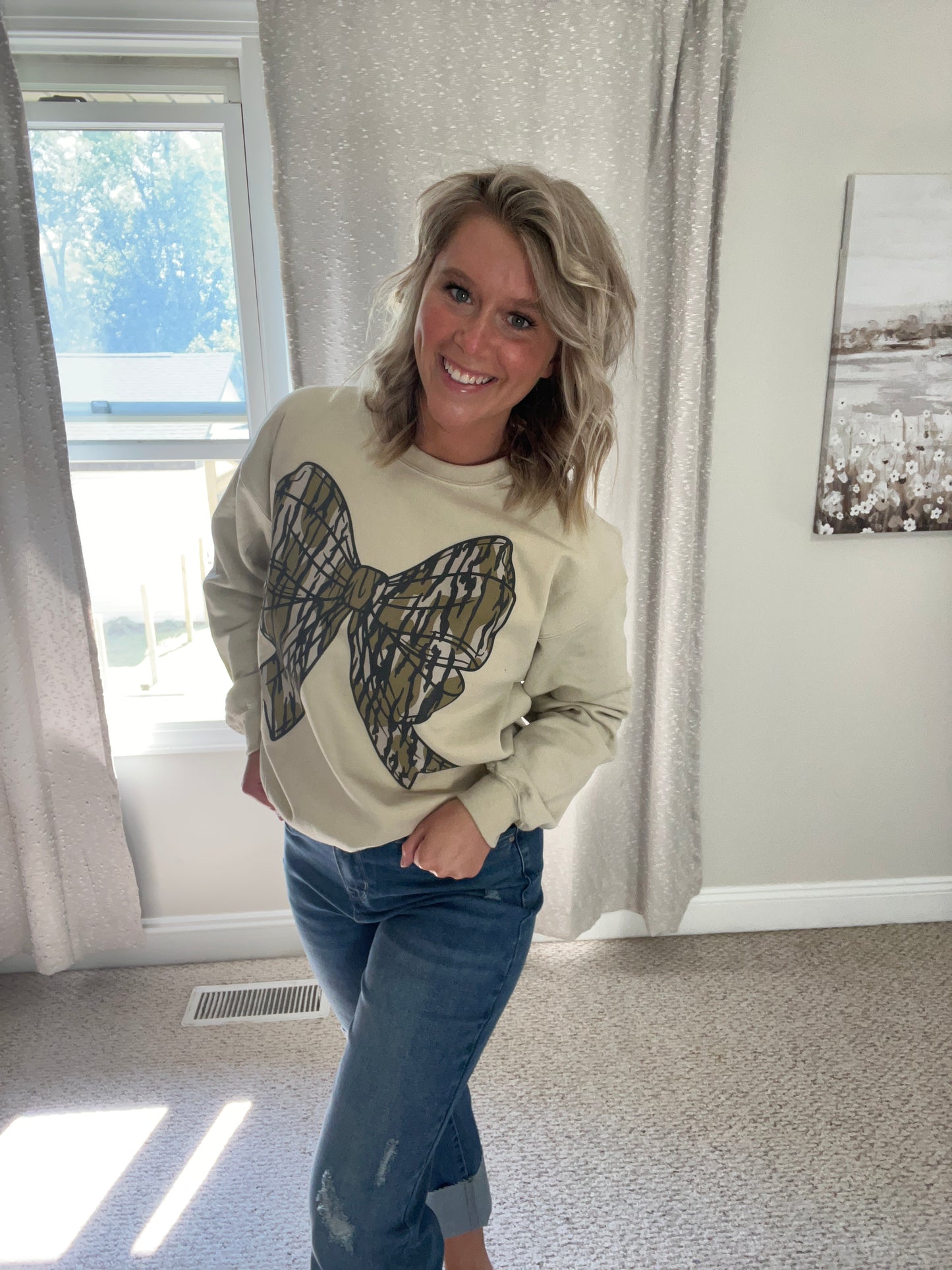 Camo Bow Wholesale Sweatshirt or T-shirt