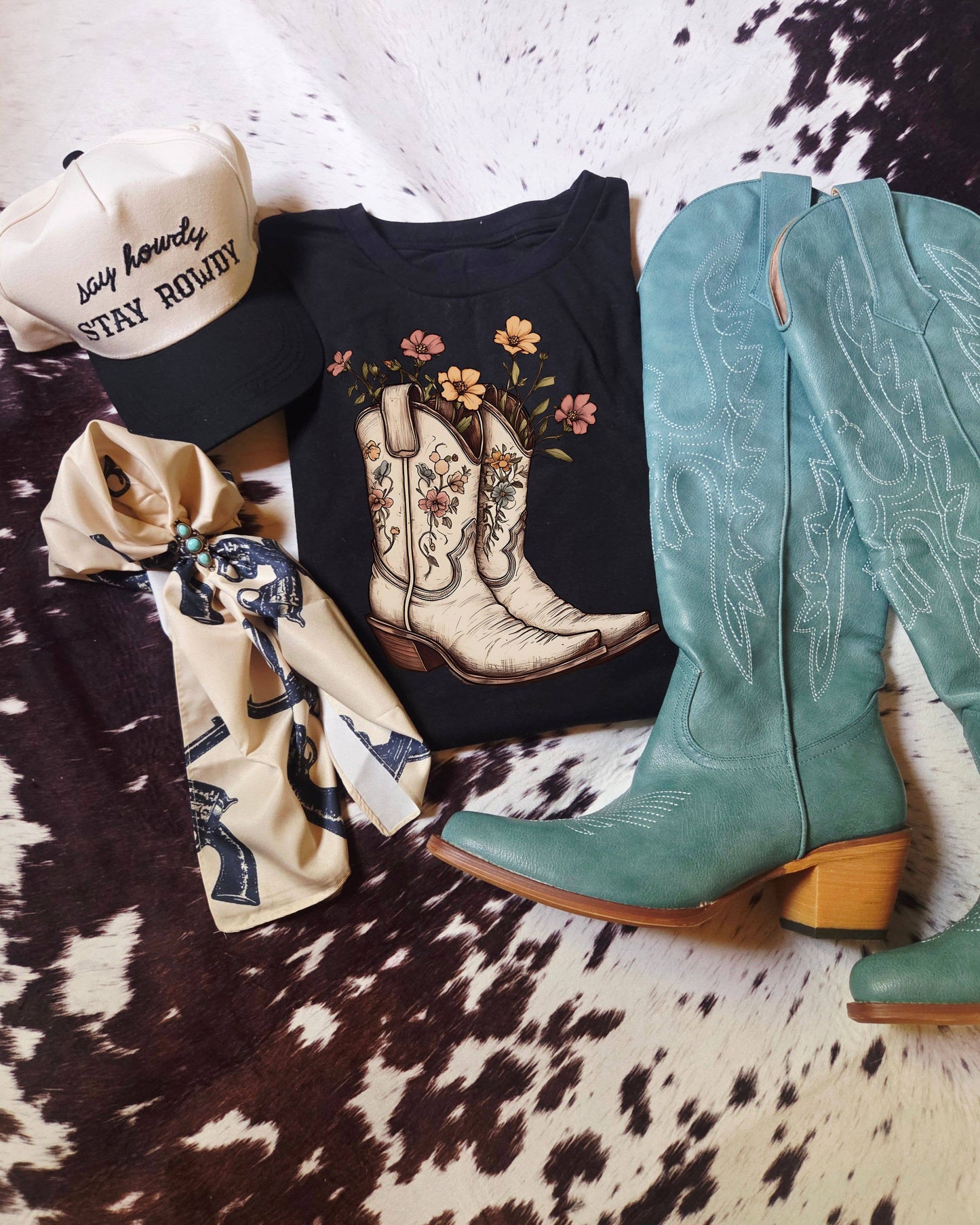 Bloom & Boots Tee