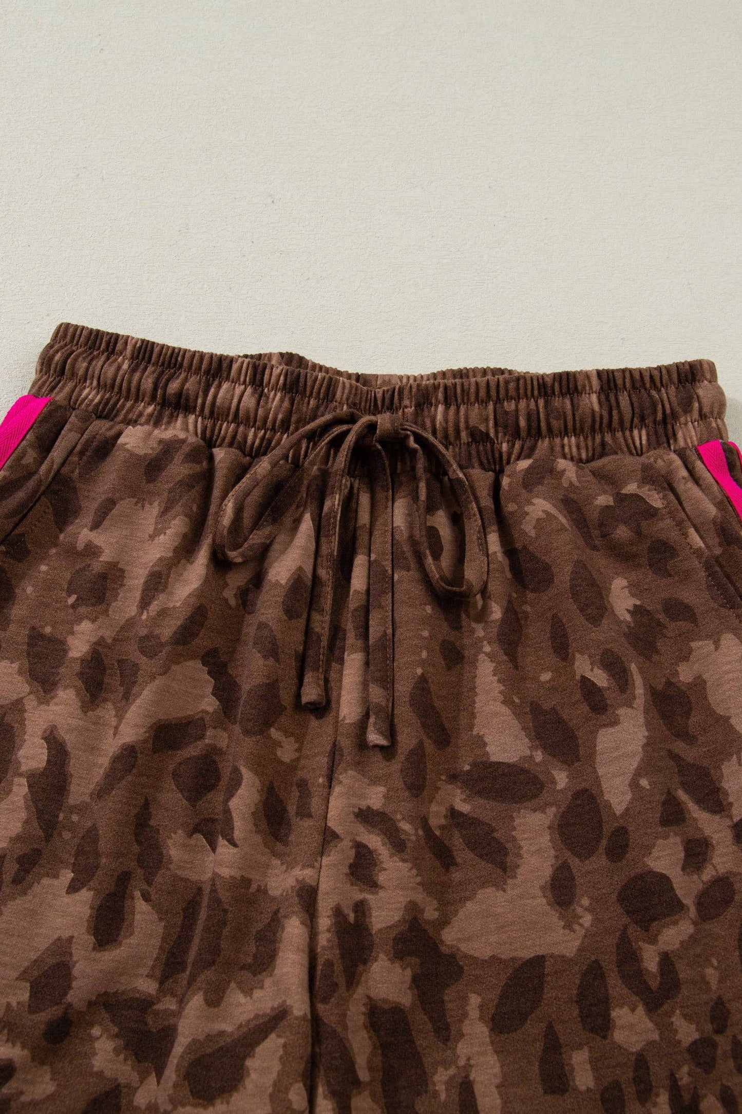 Leopard Stripe Tee & Shorts Set