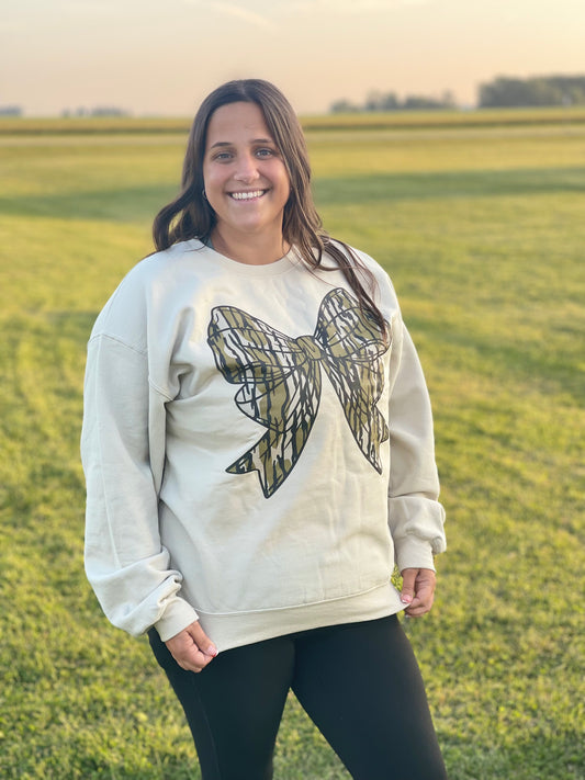 Camo Bow Wholesale Sweatshirt or T-shirt