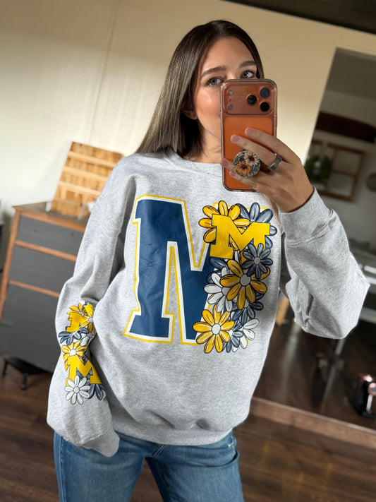 Michigan Floral - Sweatshirt