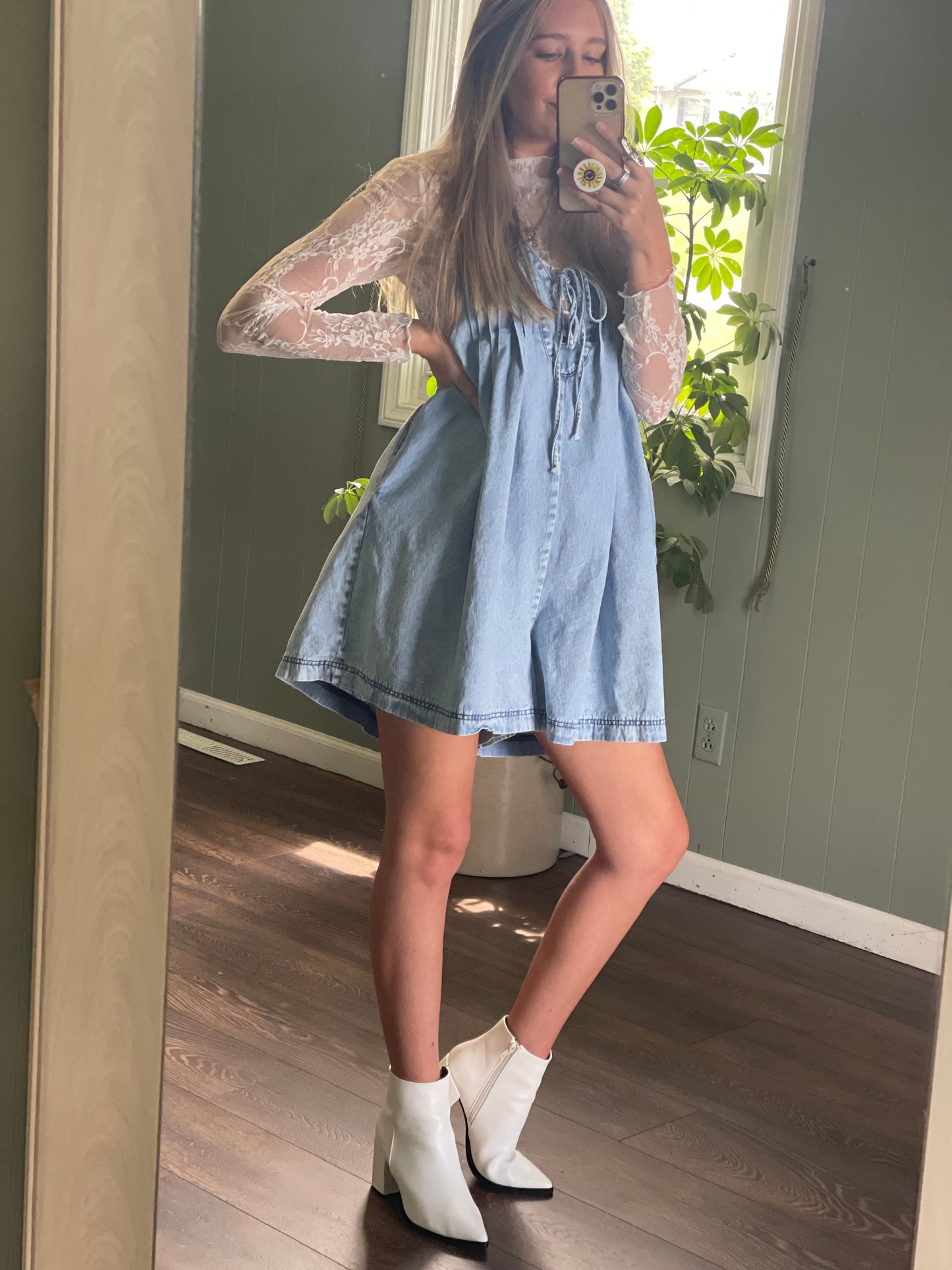 Tied Romper with Pockets