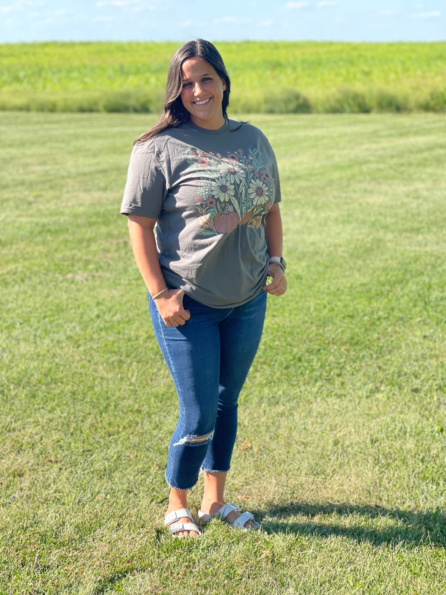 Boho Floral Fall Shirt