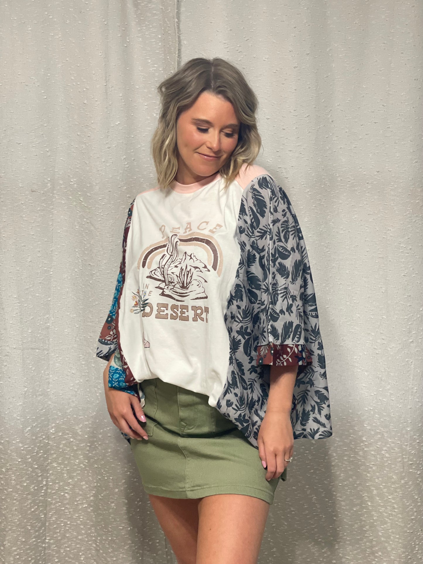 Annie Wear Cargo Denim Mini Skirt