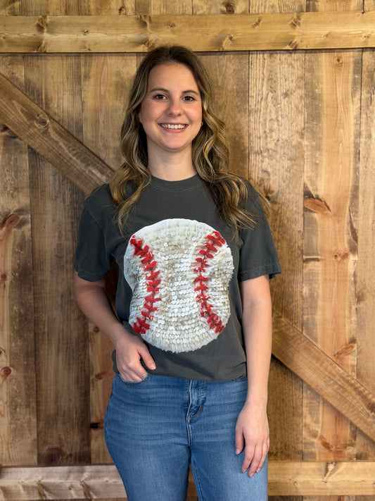 Faux Yarn Baseball Tee