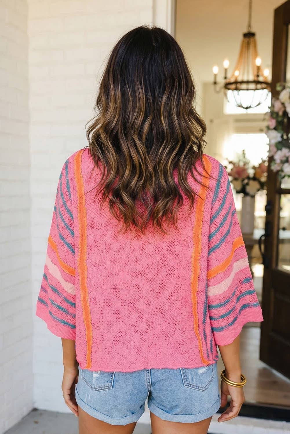 Pink Horizon Knitted Sweater