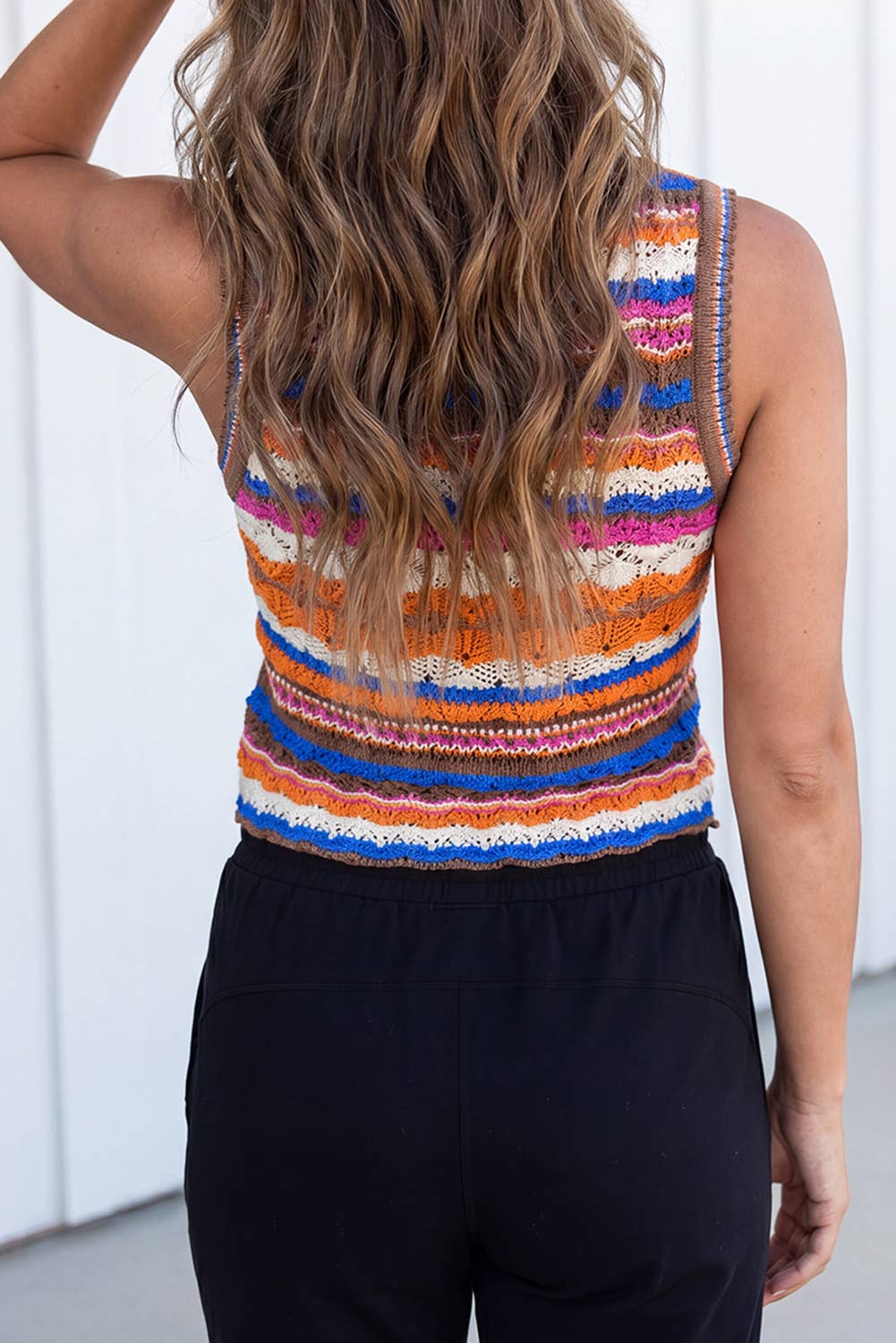 Sunset Stitches Sweater Tank