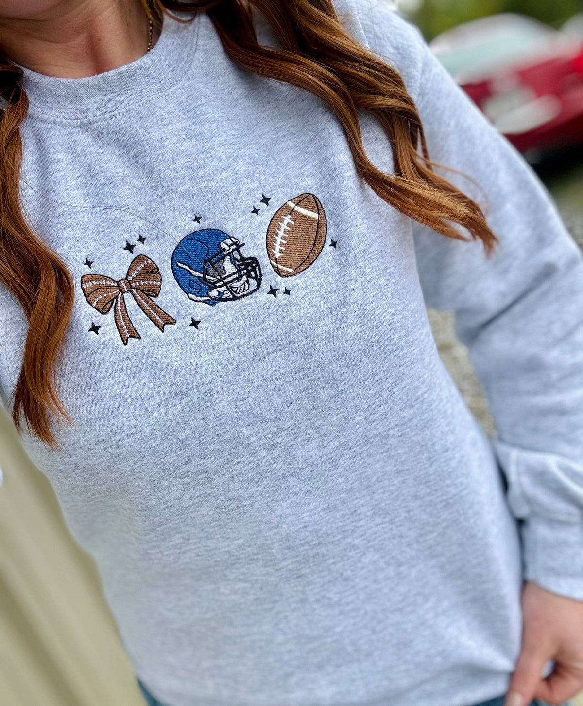 Friday Night Lights Embroidered Crews